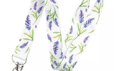 Lanyard Polyester Cruise Travel ID Lavender