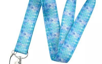 Lanyard Polyester Cruise Travel ID Light Blue Skin