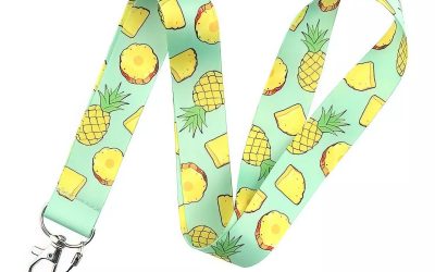 Lanyard Polyester Cruise Travel ID Pineapples