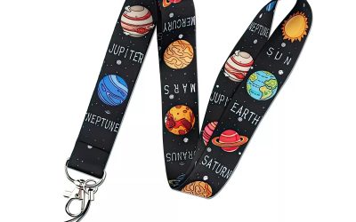 Lanyard Polyester Cruise Travel ID Planets